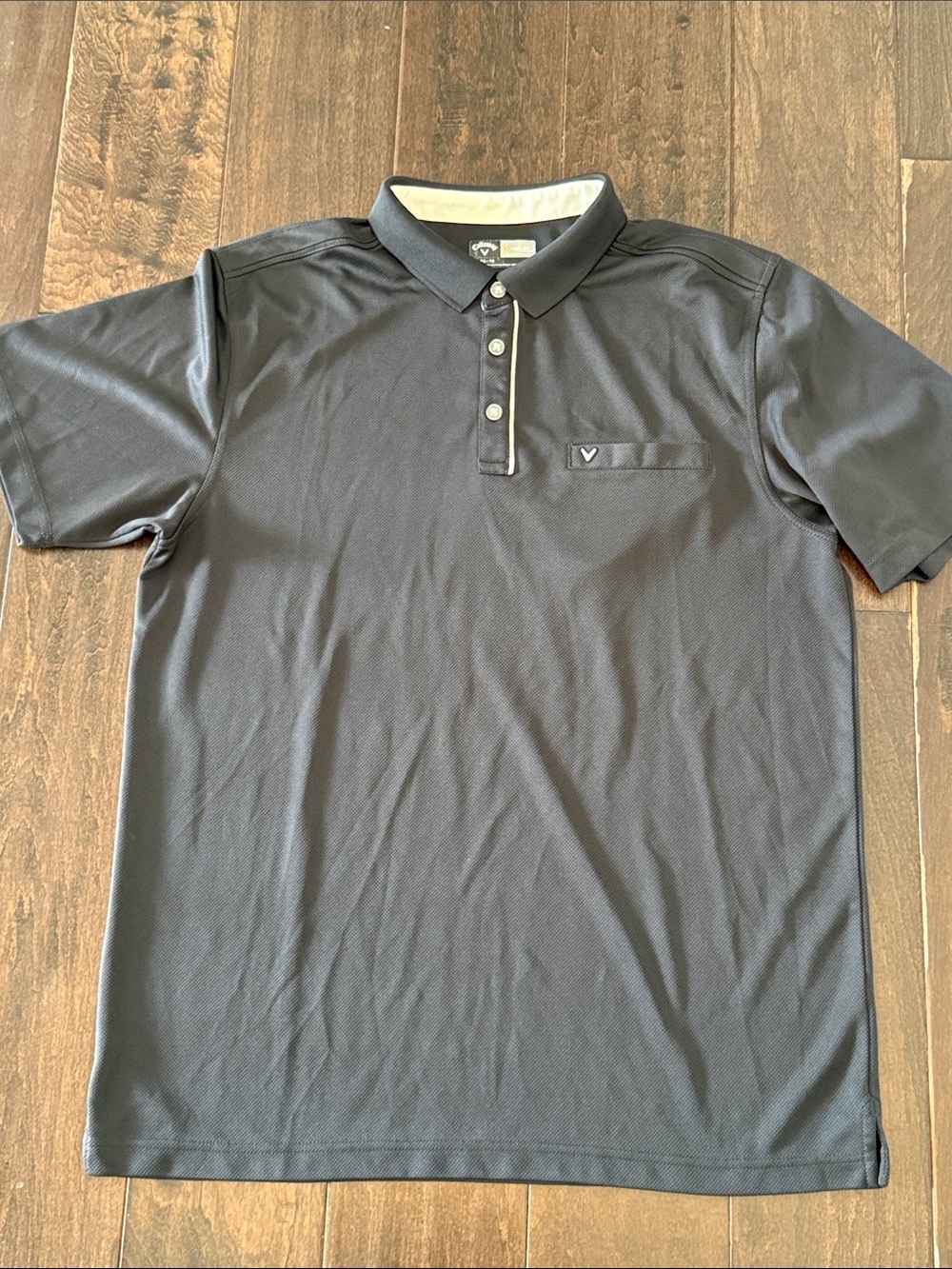 Callaway Men's Black Opti Dri Golf Polo